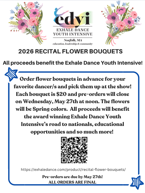 2026 RECITAL FLOWER BOUQUETS