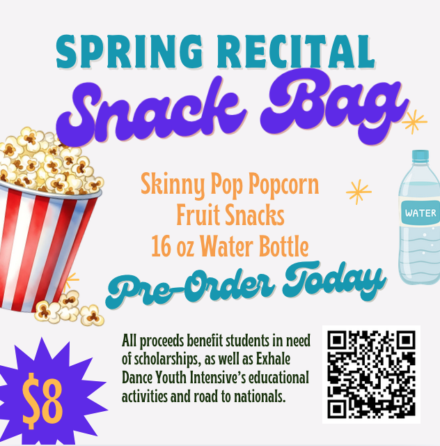 Spring Recital Snack Bags
